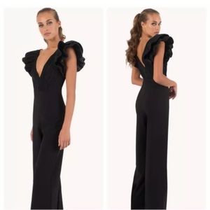 Black Halo • Jenny Metallic Jumpsuit